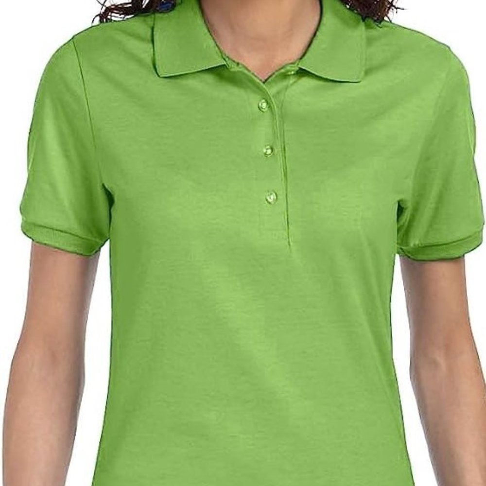 NWOT Women's Top, Polo Style, Short Sleeves, Large, Kiwi W-20 1/2", L-27"